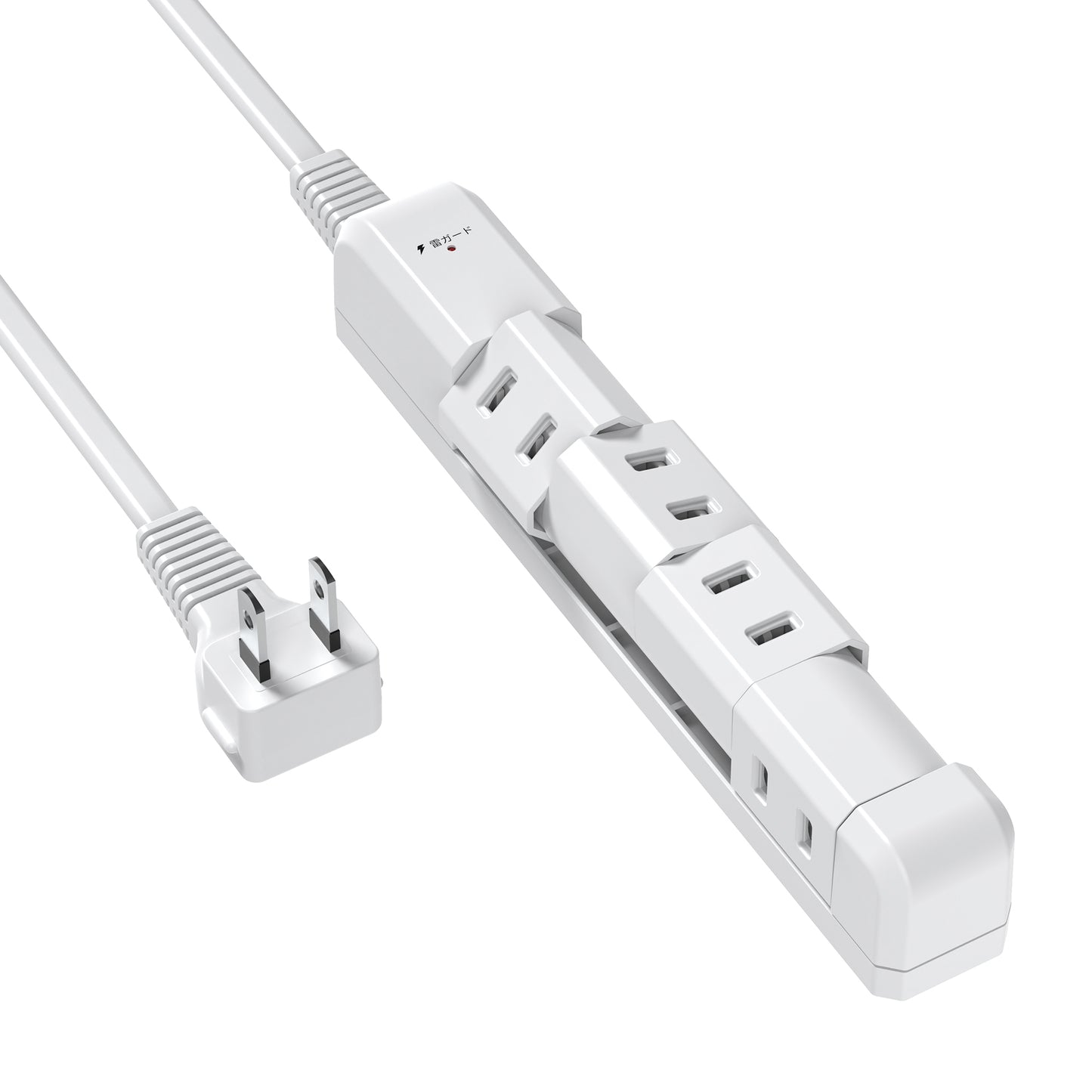 電源タップ 180°回転挿口 4個AC口 延長コード 1m 雷ガード usb コンセント タップ oaタップ たこあしコンセント テーブルタップ マルチタップ おしゃれ 壁掛け 絶縁プラグ