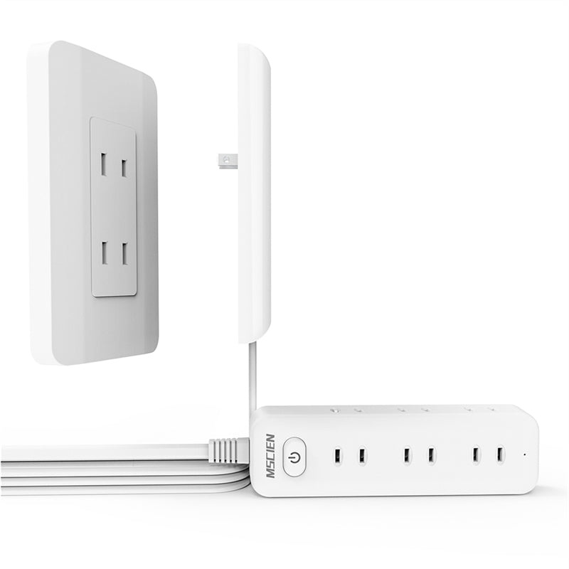 コンセント カバー 延長コード 2m 3m 5m 電源コード コンセントガード ほこりシャッター 壁に溶け込む コンセント タップ 雷ガード 9個口 OAタップ 電源タップ安全 ベビーガード タップ