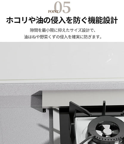 送料無料 排気口カバー 60cm コンロカバー  キッチン ihコンロ カバー 排気 口 カバー ihコンロカバー 油はねカバー 油汚れ グリル排気口カバー  掃除 シルバー