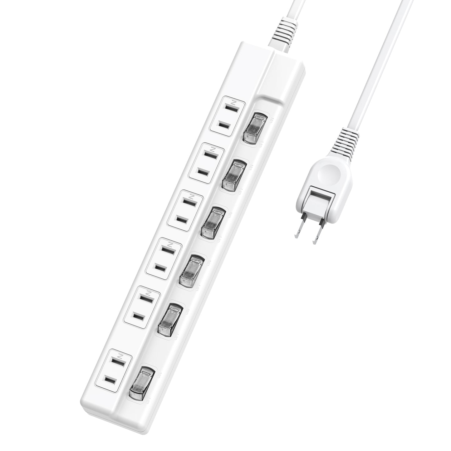 電源タップ 6個AC口  延長コード 1m 3m 雷ガードコンセント タップ oaタップ 個別スイッチ付き 壁掛け たこあしコンセント テーブルタップ マルチタップ スイングプラグ おしゃれ N極対応 絶縁キャップ