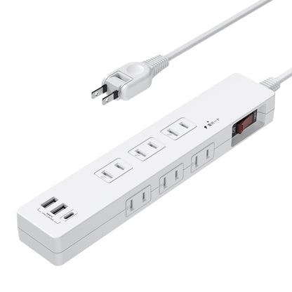 電源タップ usb付き 6個AC口 1個usb-c 2個usb-a 延長コード 1m 2m 雷ガード usb コンセント タップ oaタップ たこあしコンセント テーブルタップ マルチタップ スイングプラグ おしゃれ 一括スイッチ