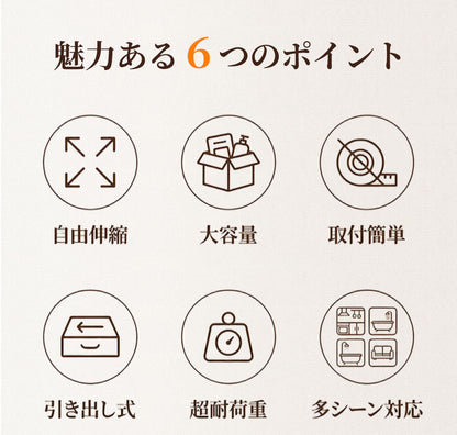 伸縮スライドボックス 伸縮スライドボックス 伸縮スライドボックス シンク下収納 スライドラック キッチン収納引き出し スライドレール付き 伸縮式収納バスケット 穴開け不要 スライドトレー 幅調整 シンクした収納 キッチンラック 台所 洗面台下 キッチン下収納棚