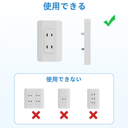 エムサインMscien コンセントカバー 赤ちゃん 電源タップ ベビーガード 延長コード1m 雷ガード 9個口 4個usb たこあしコンセント テーブルタップ 壁掛け タコ足配線 子供