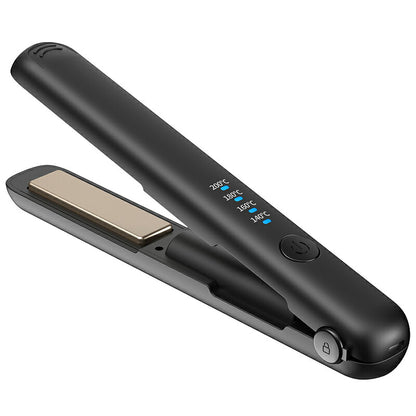 ヘアアイロン コードレス ミニ コンパクト 小型 前髪 機内持ち込みOK 140~200℃ 四段階 ヘアーアイロン 自動OFF機能付き USB-C 充電式 飛行機 持ち運び 携帯 軽量 ストレート カール 海外対応 人気 売れ筋 1年保証