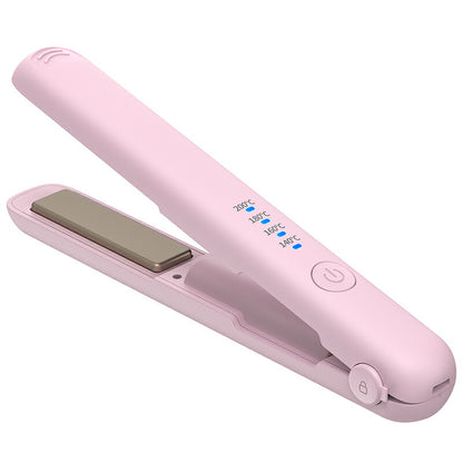 ヘアアイロン コードレス ミニ コンパクト 小型 前髪 機内持ち込みOK 140~200℃ 四段階 ヘアーアイロン 自動OFF機能付き USB-C 充電式 飛行機 持ち運び 携帯 軽量 ストレート カール 海外対応 人気 売れ筋 1年保証