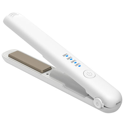 ヘアアイロン コードレス ミニ コンパクト 小型 前髪 機内持ち込みOK 140~200℃ 四段階 ヘアーアイロン 自動OFF機能付き USB-C 充電式 飛行機 持ち運び 携帯 軽量 ストレート カール 海外対応 人気 売れ筋 1年保証
