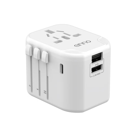 正規品  海外 変換プラグ マルチ変換プラグ 全世界対応 aタイプ oタイプ cタイプ bfタイプ USB2ポート付  type-c 1ポート付き 電源プラグ スマホ iPhone 充電 コンセント 世界150ヵ国以上対応